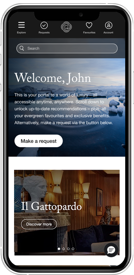 Home page mobile