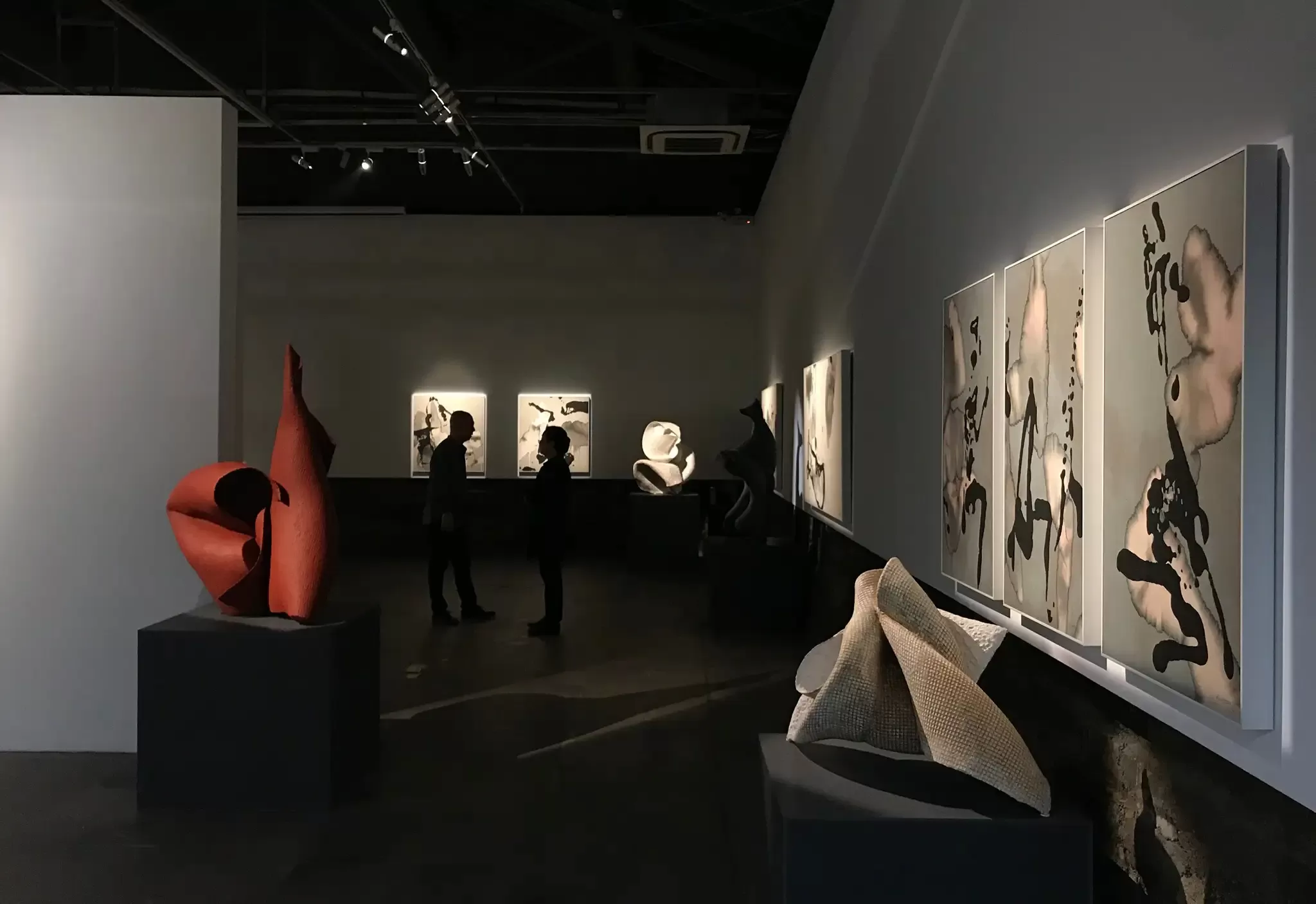 Interior of Art Central exhibition, Hong Kong