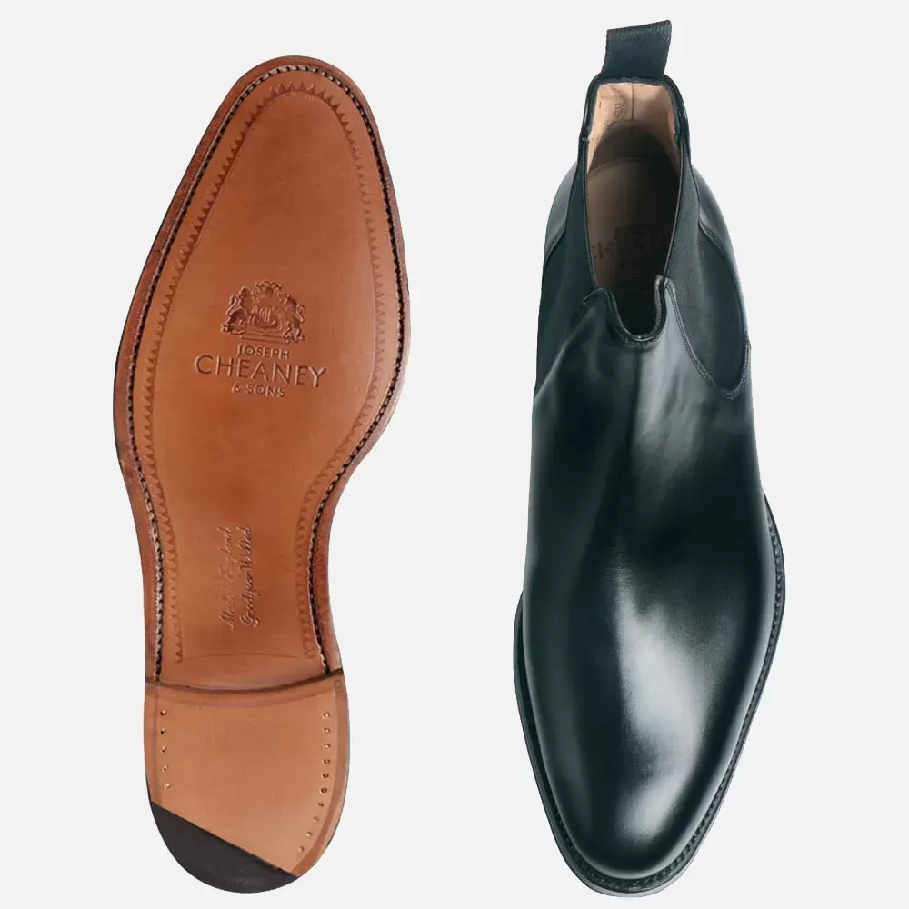 Joseph Cheaney & Sons black leather Chelsea Boots