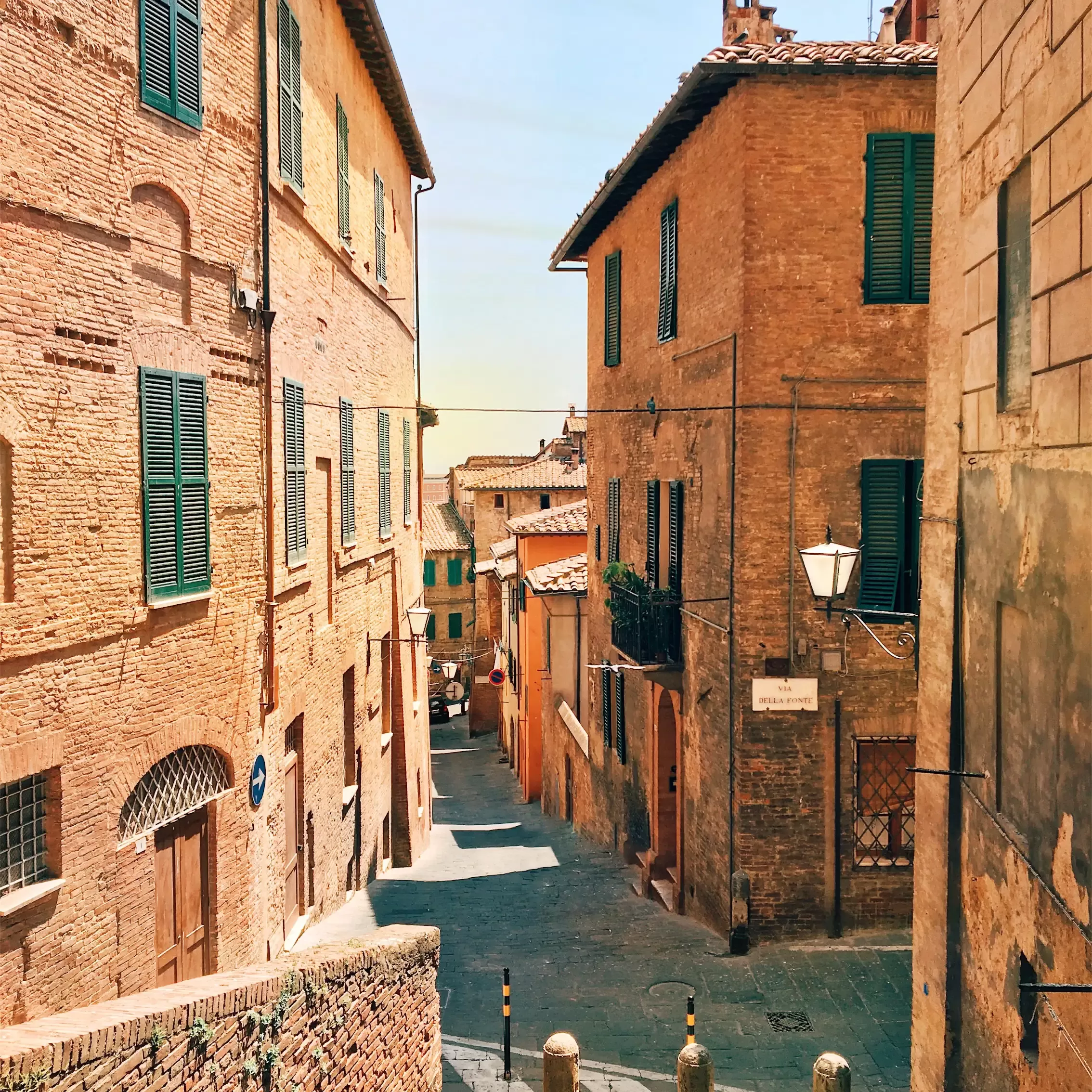 View of street in Tuscany