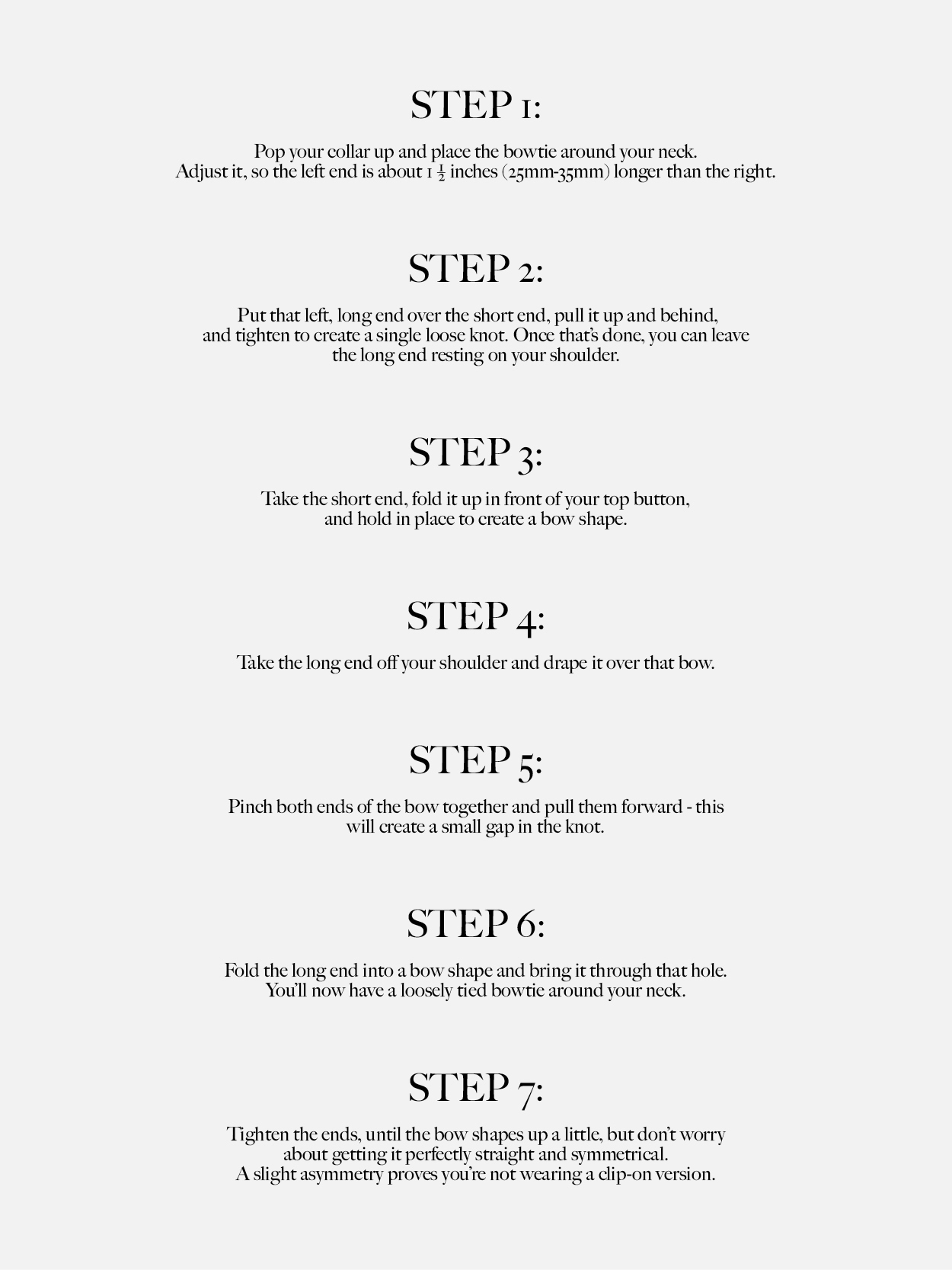 Guide to formalwear